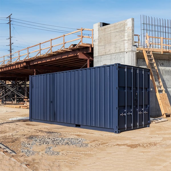 our construction site storage containers come equipped with secure locking mechanisms for added protection